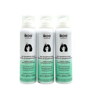 Ikoo Dry Shampoo / Foam - Hydrate & Shine 5.1 oz (pack of 3)